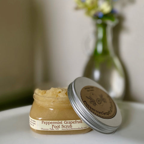 Peppermint-Grapefruit Shea Sugar Foot Scrub